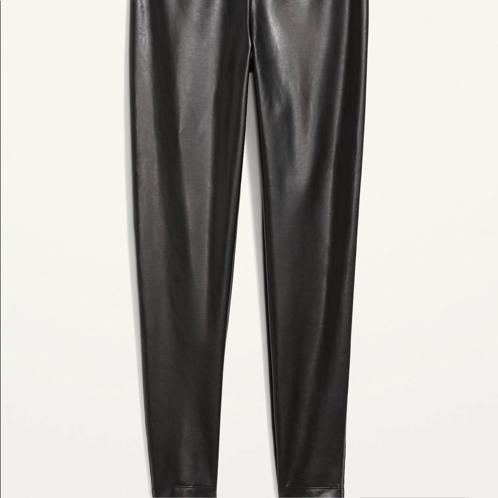 Faux leather leggings